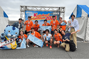 トライアスロン部の大会参加写真